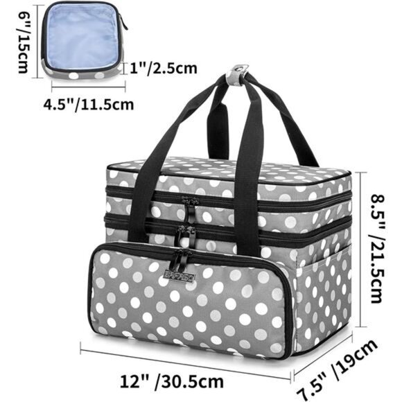 Double Layer Sewing Accessories Organizer with 2 Detachable Pouches - Picture 6 of 7